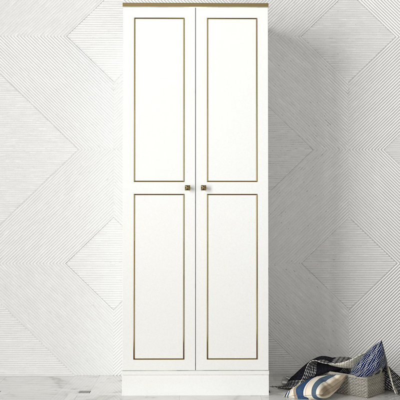 Ormes 2 Door Manufactured Wood Wardrobe