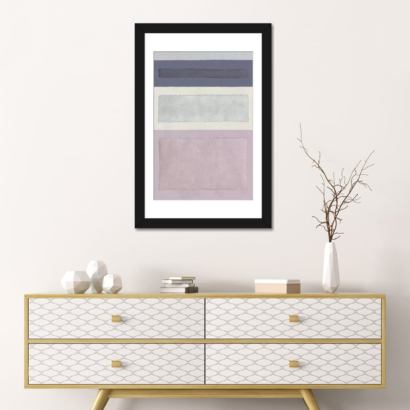 « painted tressage iv », reproduction d’impression sur toile tendue, H 24 po x l 16 po x P 1 po, Papier d'art encadré noir