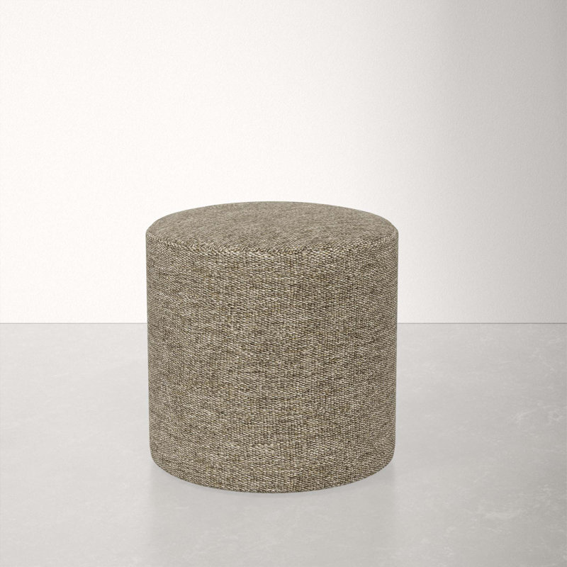 Orlando Upholstered Ottoman, Milsap Granite Sustain® Tweed