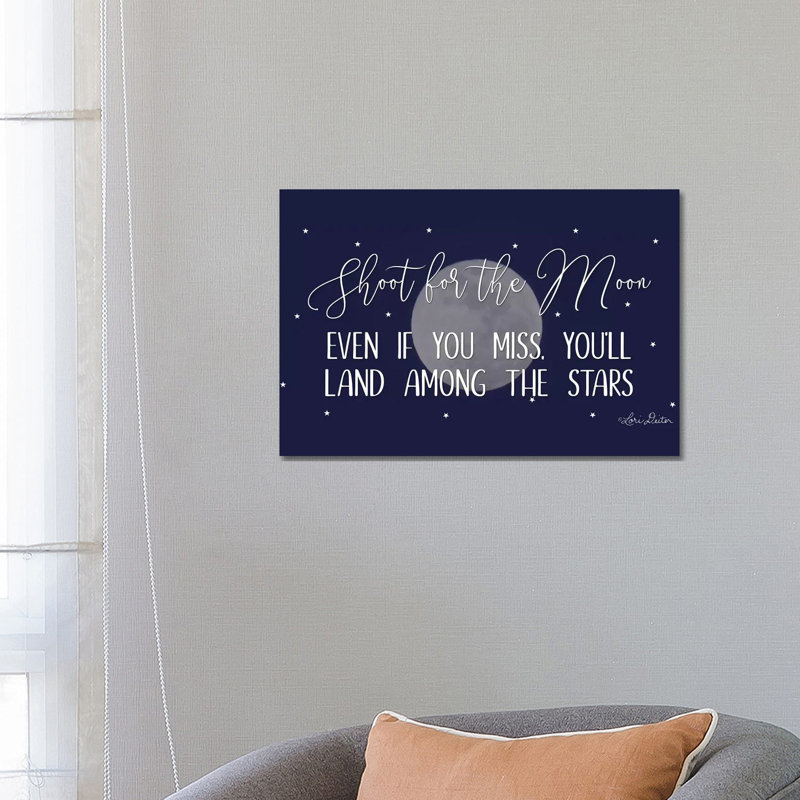 Shoot For The Moon by Lori Deiter - Wrapped Canvas Gallery-Wrapped Canvas Giclée, 66.04 cm H x 45.72 cm W x 3.175 cm D