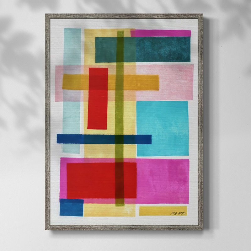 Spectrum I Framed Print - Solid Wood, 15" H x 12" W