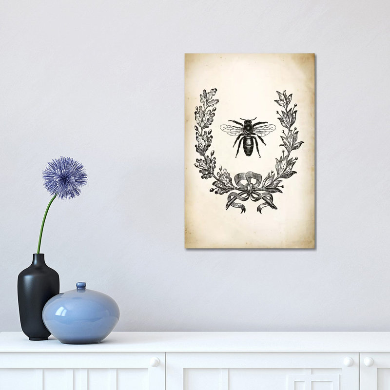 Bee - Wrapped Canvas Print, 30.48 cm H x 45.72 cm W