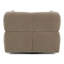 Marisol - Fauteuil d'appoint pivotant en tissu taupe moderne