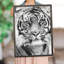 Tigre noir et blanc