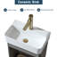 Ensemble de meuble-lavabo simple 18 po gris