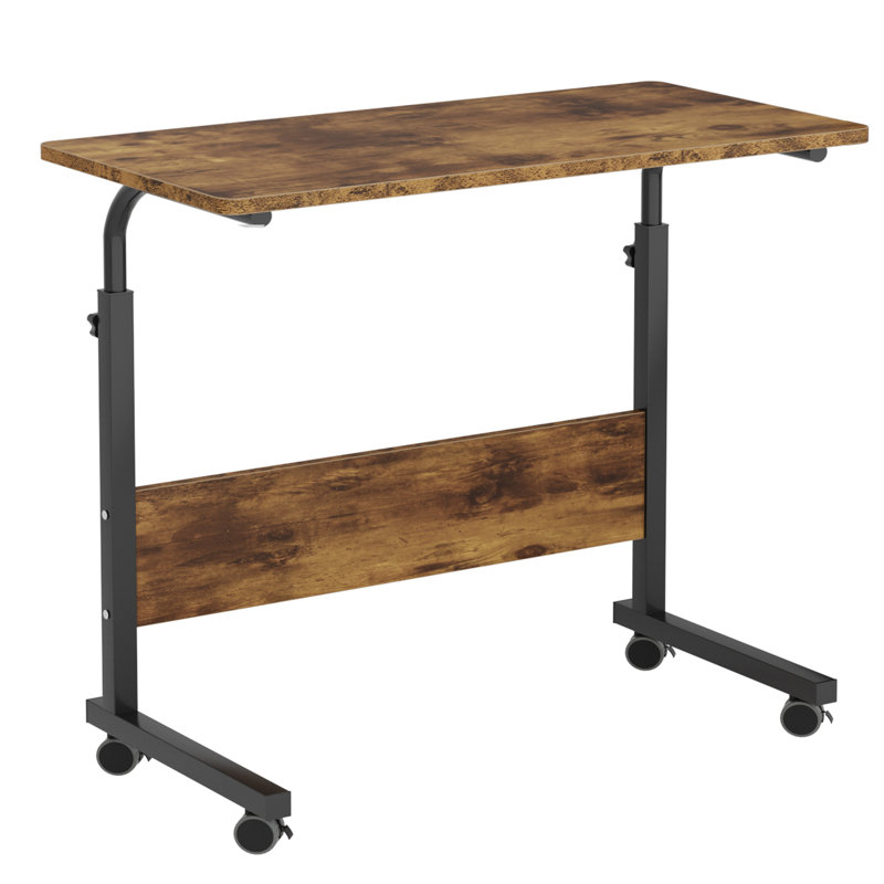 Chariot réglable pour ordinateur portable, H 35,4 po x l 31,5 po x P 15,7 po, Brun