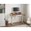 Electric Adjustable Standing Desk LUCAMA Light Brown/ White 120 cm 60 cm with USB Port-233442905