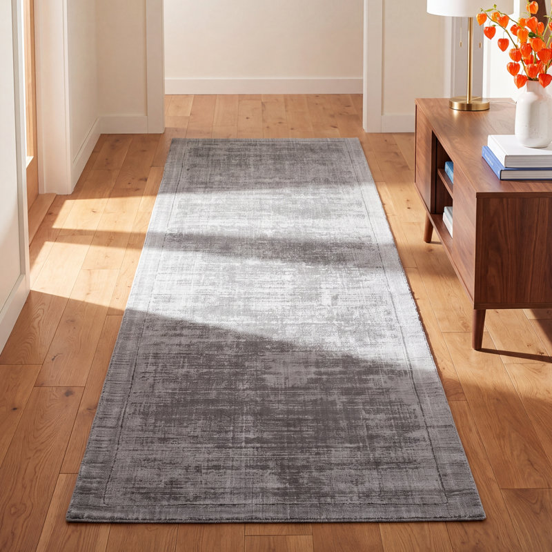 Mckinley Handmade Gray Area Rug, Runner 2'3" x 8'