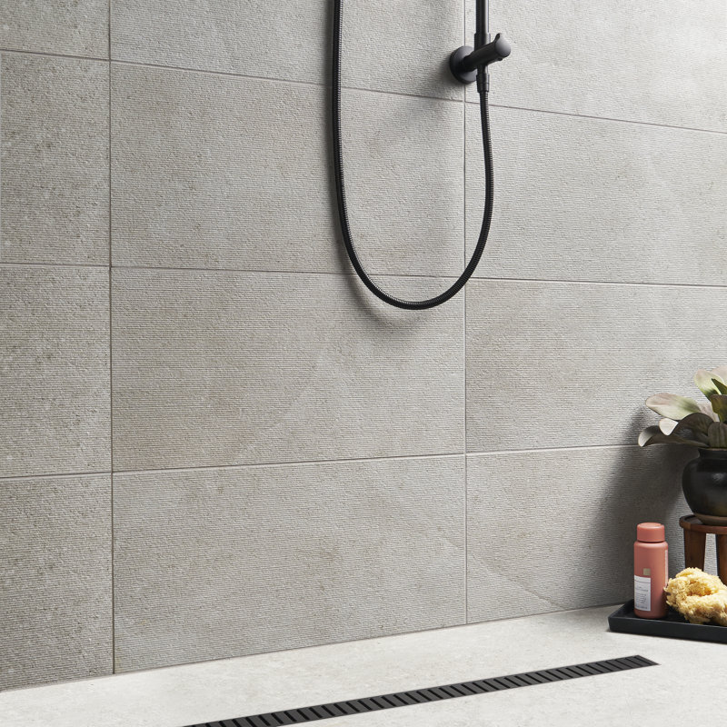 Iris 11.69'' x 23.5'' Porcelain Wall & Floor Tile, Fumo