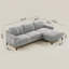 Canapé modulaire à accoudoirs carrés en velours côtelé 107,3 po Inniss-886598067