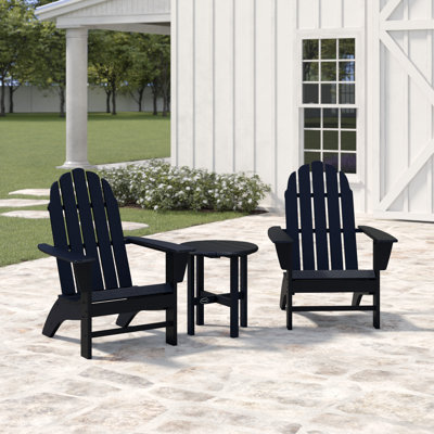 POLYWOOD Classic Adirondack 3 Piece Seating Group