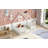 WoodNest House-Shaped Floor Bed with Guardrails-115684343-115684342
