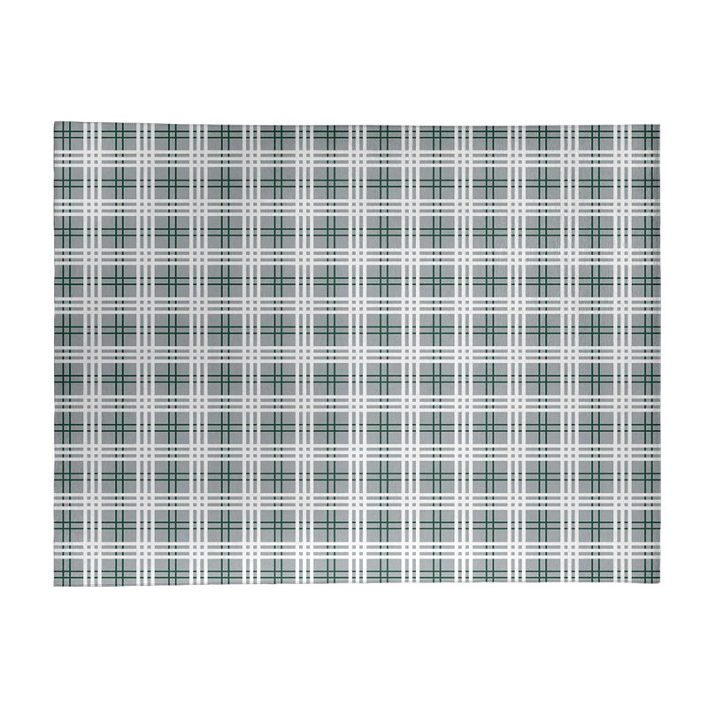 Tapis à carreaux gris, Rectangle 9 pi x 12 pi