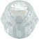 Tub And Shower Offset Handle Single Control Knob For Delta Replacement Trim Kit With Screw And Button, Clear Acrylic Finish