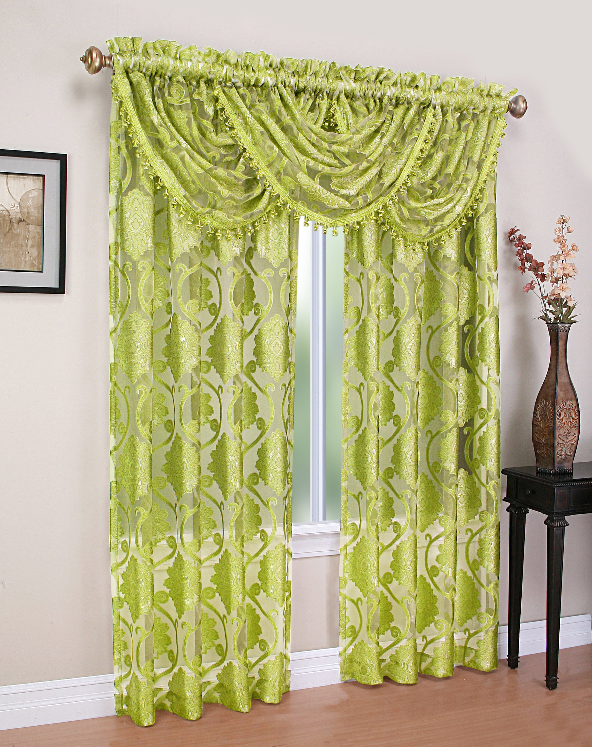 Astoria Grand Paire de rideaux transparents avec passe-tringle ...