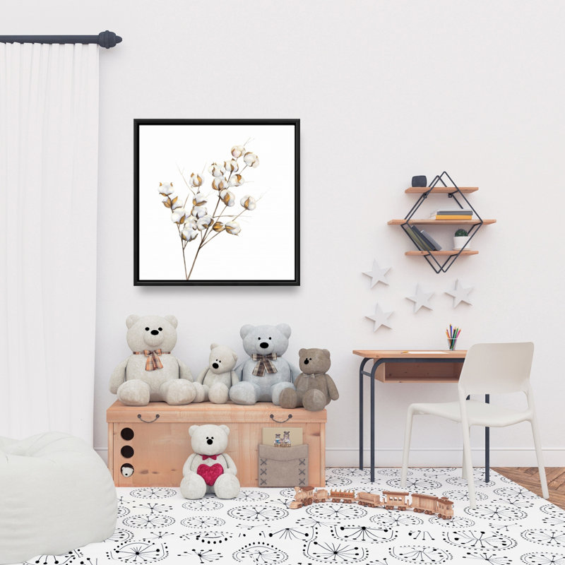 "Une branche de fleurs de coton"