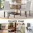 Trischa 2 Pieces Upholstered Dining Chair With High Back, Fabric Parson Chair With Solid Wood Legs, Living Room Padded Chair For Home Kitchen-1325683109