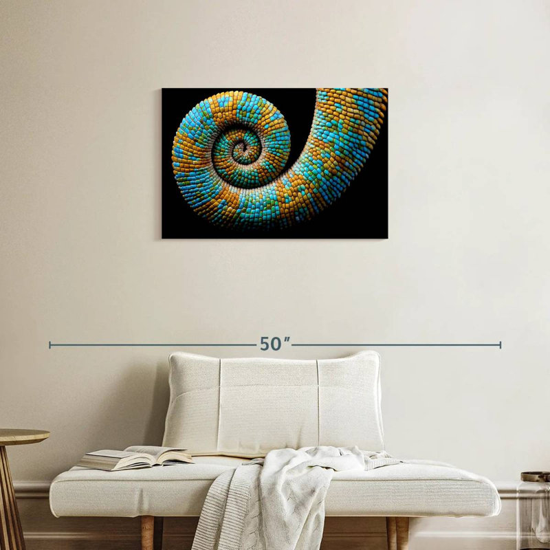 Brampt Curled Chameleon, 20" H x 30" W