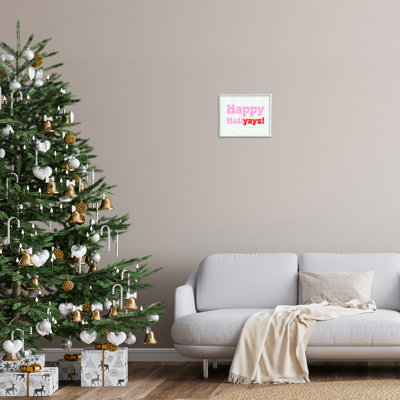 "Cadre simple à motif Happy Holiyays" par Lil 'Rue sur toile