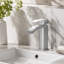 Robinet de salle de bain en nickel brossé, robinet pour lavabo de salle de bain, robinet de salle de bain monotrou moderne