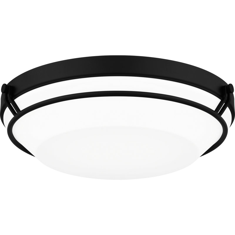 LED Flush Mount, Matte Black