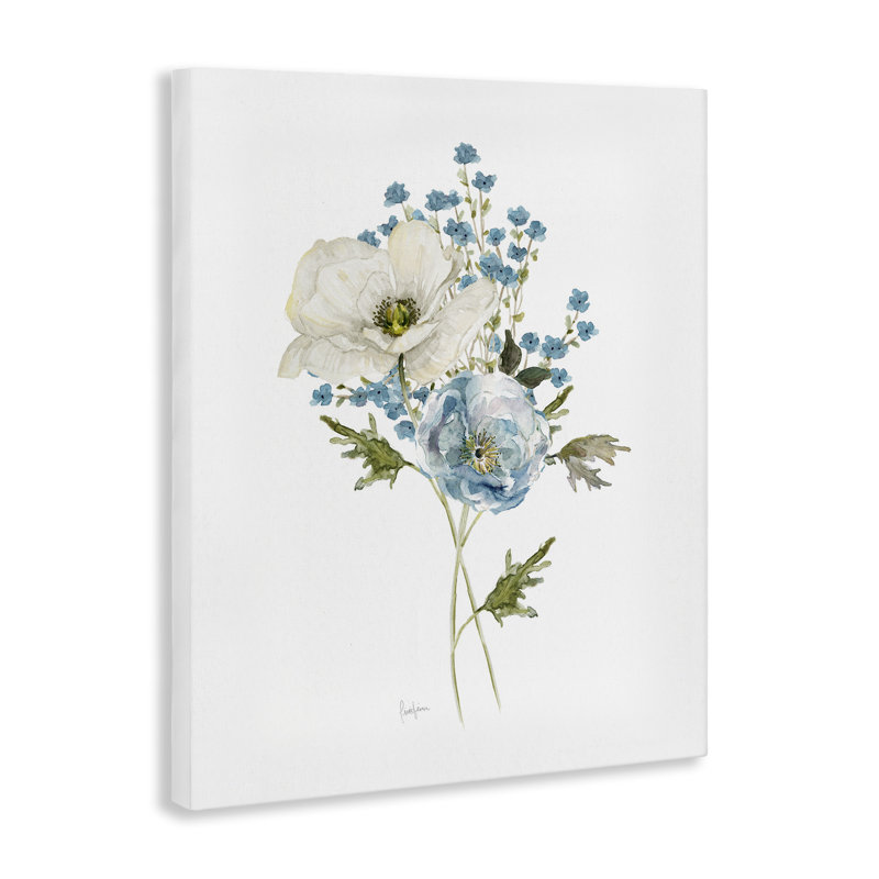 Art mural sur toile Delicate Botanicals, design par Livi Finn, H 30 po x l 24 po