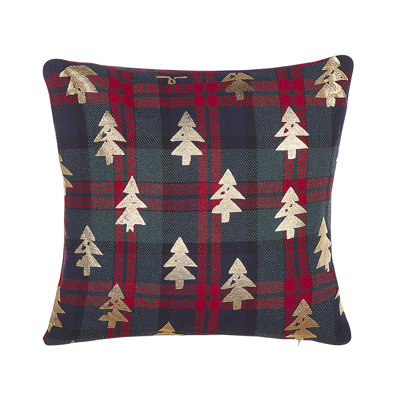 Zyaire Plaid Square Cushion