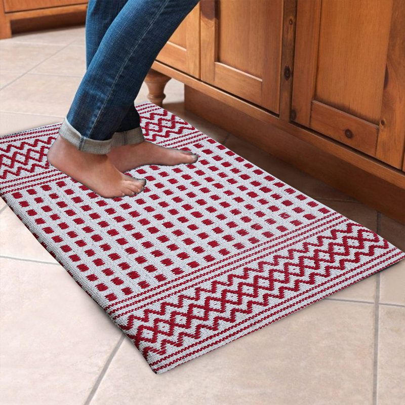Tapis anti-fatigue Woodcliff, Carré rouge