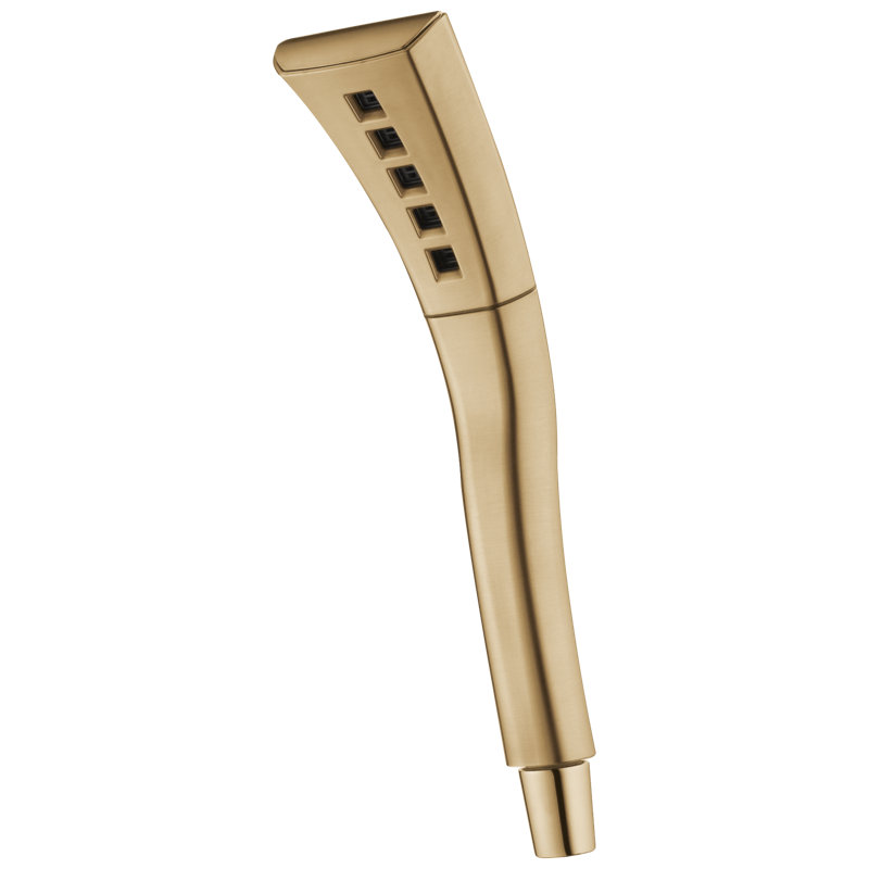 Douche à main à réglage unique H2Okinetic, pommeau de douche à main, Bronze champagne Lumicoat