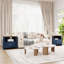 Ensemble de lit plateforme tapissier avec 2 tables de chevet fermées Boucle - Ensemble de chambre à coucher 3 pièces-2092136513-2092136518