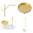 71" Modern Minimalist Multifunctional Standing Clothes Coat Rack With Marble Base-750555658