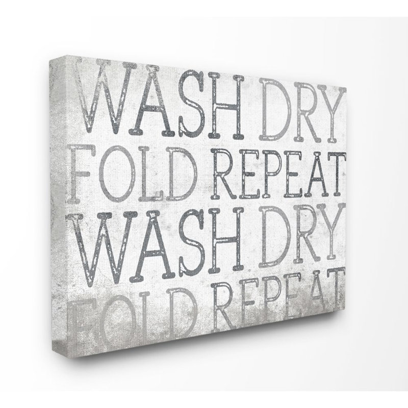 «Wash Dry» par Gigi Louise - reproduction d'art texturée, Toile tendue, H 16 po x l 20 po x P 1,5 po