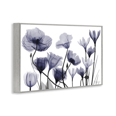 Dusk Delight Blue Florals Giclee Art, design by Albert Koetsier