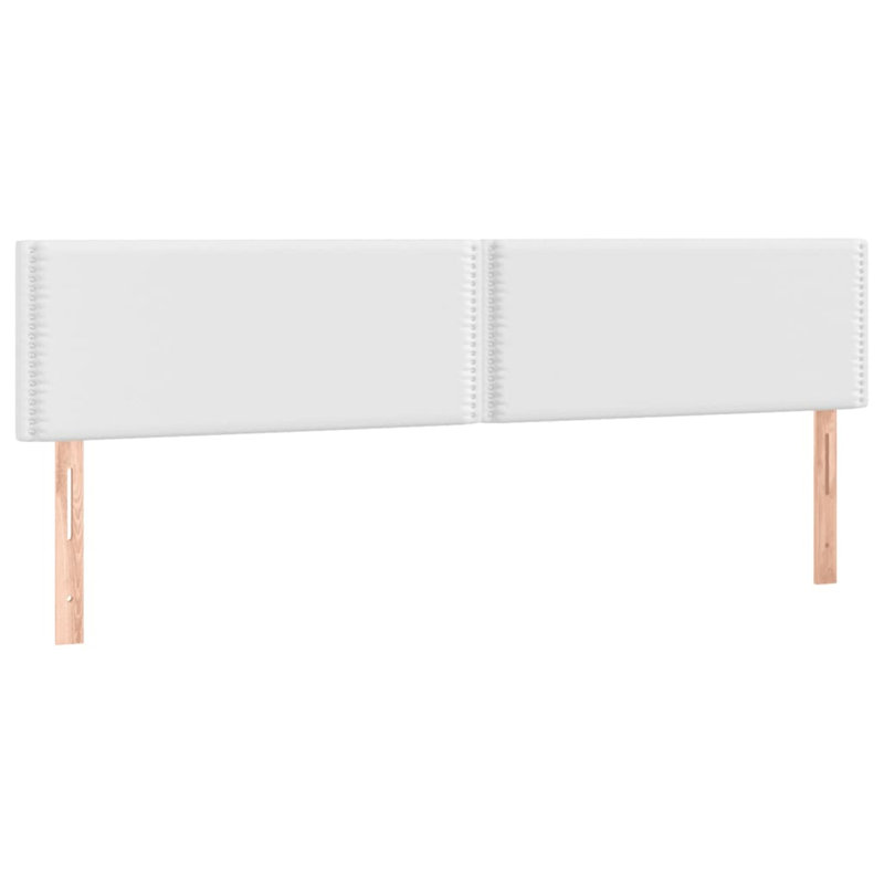 Upholstered Headboard, White, 88cm H x 160cm W x 5cm D