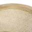 Chaise d'appoint en bois d'hévéa beige naturel
