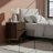 Seneca Modern Solid Wood 2-Drawer Nightstand with Elevated Metal Base and Smooth-Glide Storage-2127679142