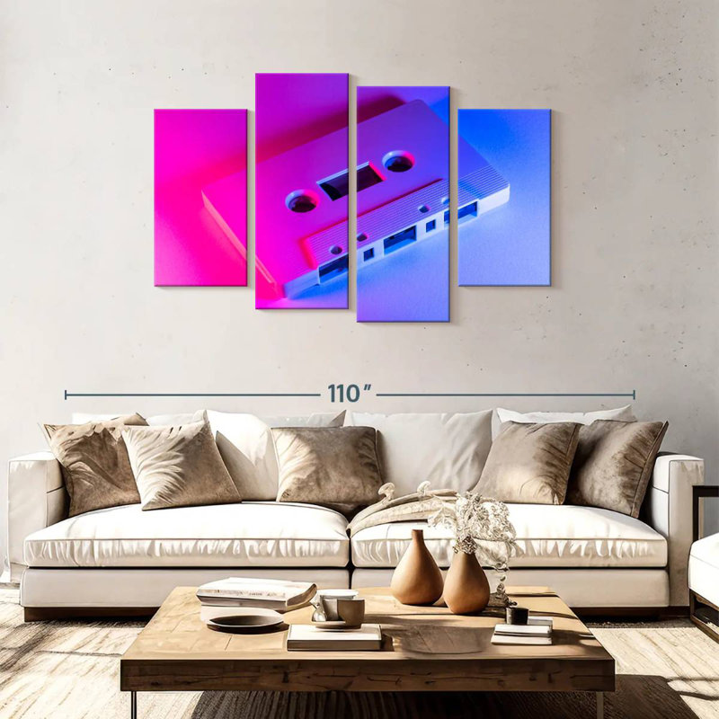 Cassette couleur Abarca, H 48 po x l 75 po