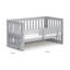 Turin Cot Bed with Mattress-66582776