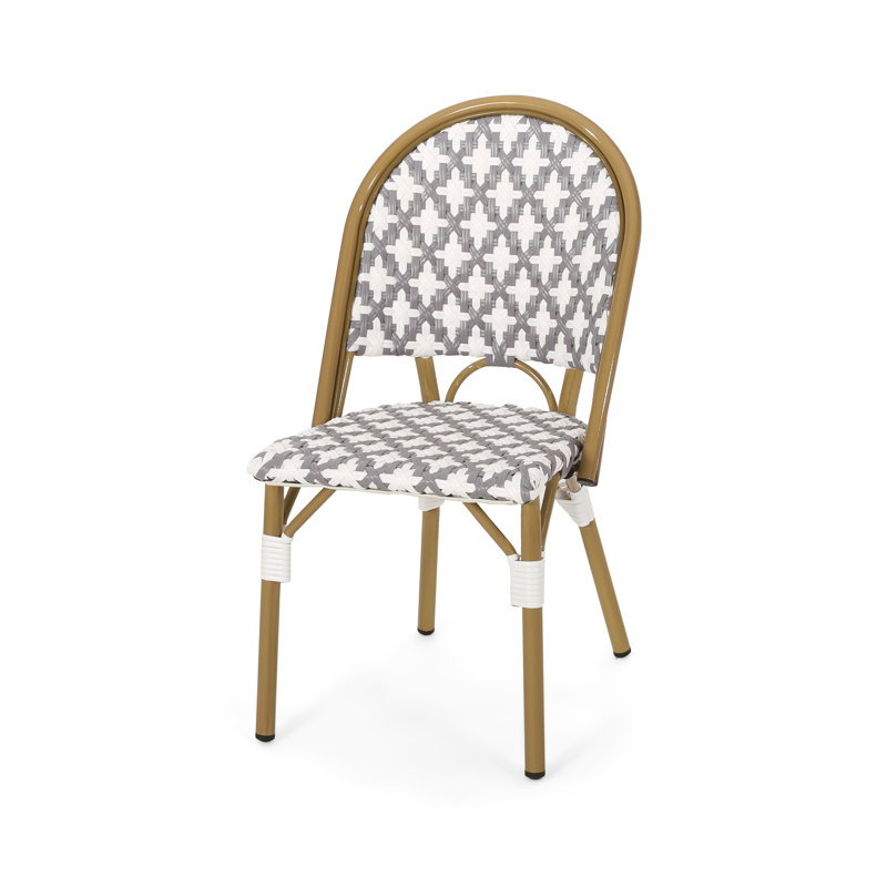 Fauteuils de patio, Gris et blanc