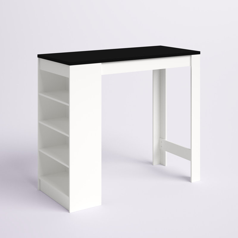 Ashton Dining Table, White/Black