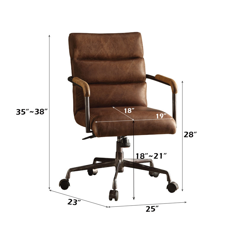 Fauteuil de bureau Harith, Brun