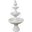 Fontaine d'extérieur à 3 niveaux en fibre de verre blanche Kujawa Welcome-994428170