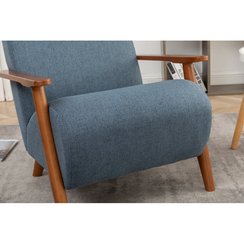 Fauteuil Andablo, Lin bleu moelleux