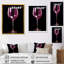 Silhouette de Shiraz vin crépuscule - art mural vin-1391152089-1391152090