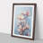 Magnolia Flower Expressionism No.3 - Single Picture Frame Print on Wood-2051566786-2051566785