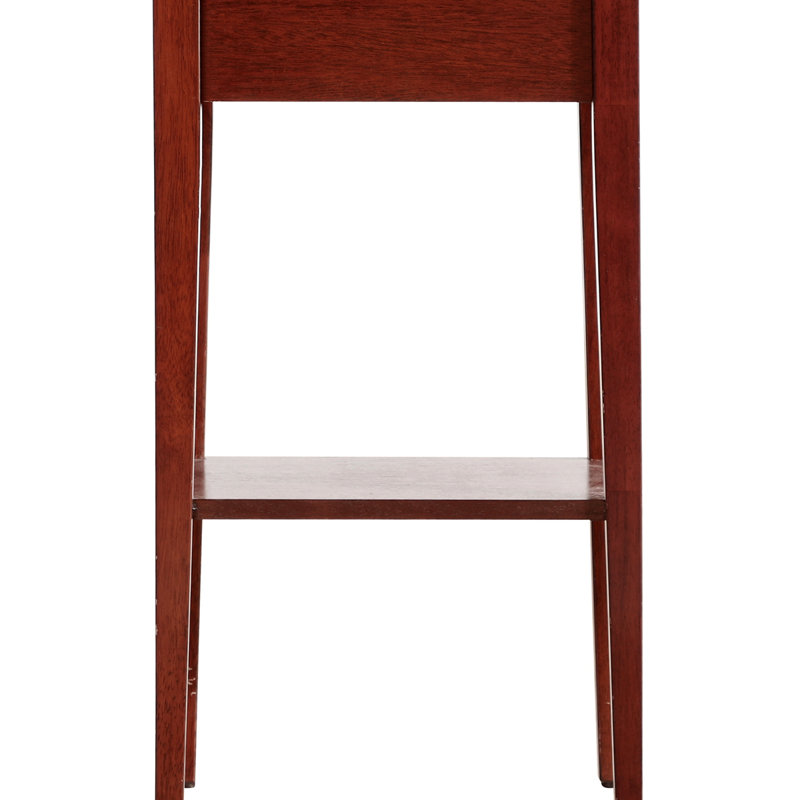 Contemporary Nightstand Wood Nightstand Bedside Table Bedroom End Table Night Table, Cherry