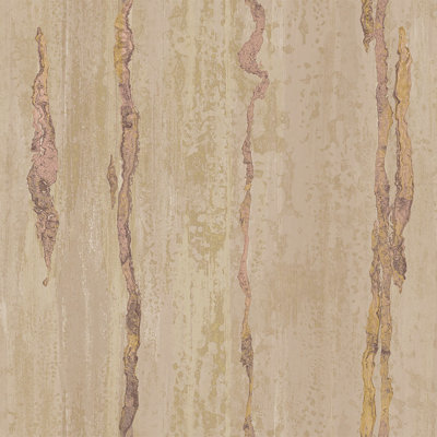 Elizaveta 10m x 1.07m 3D Embossed Metallic Finish Wallpaper Roll