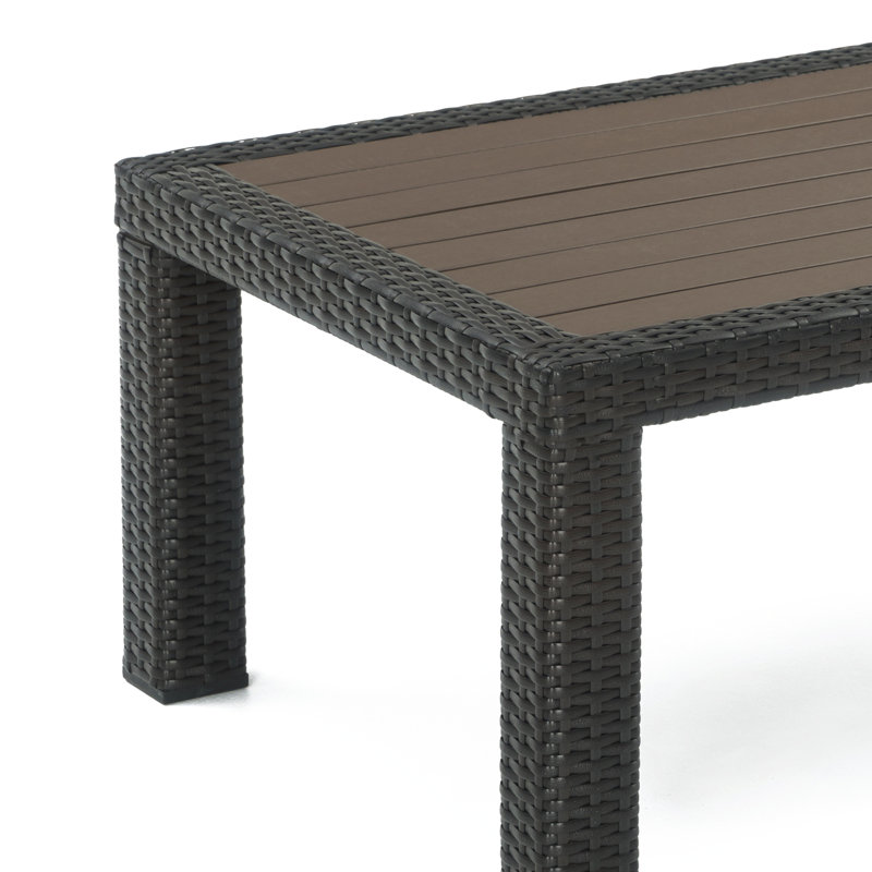 Cairey Sunbrella Outdoor Sofa & Coffee Table - Cast Coral, Cast Coral/Orange