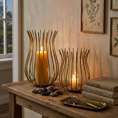 11.02'' H Metal Tabletop Votive Holder