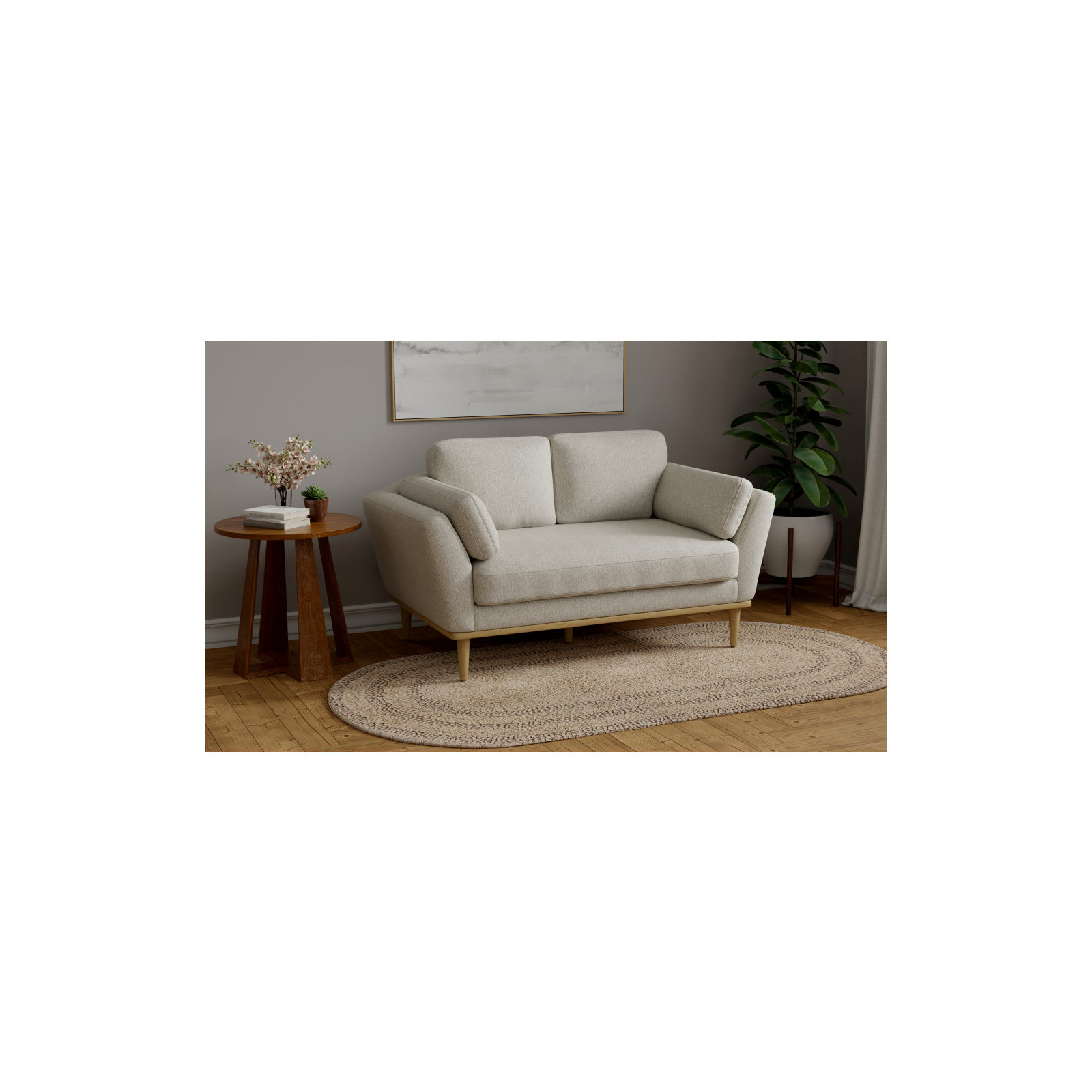 83" Flared Arm Sofa, 35" H x 65" W x 35" D